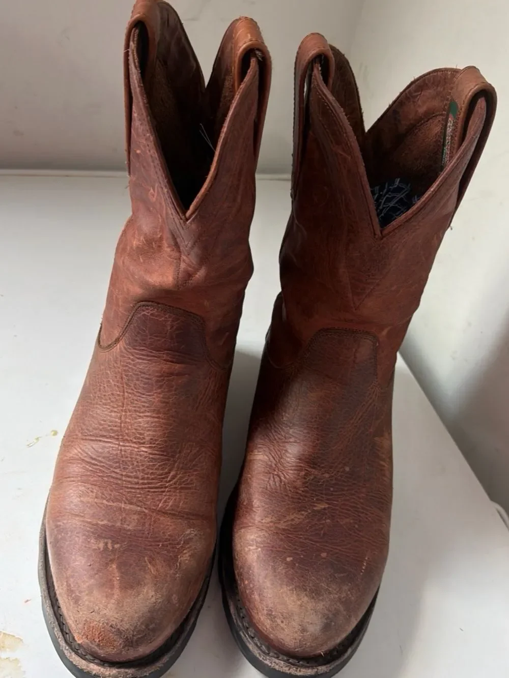 , Tecova cowboy men leather sz 9,5 D